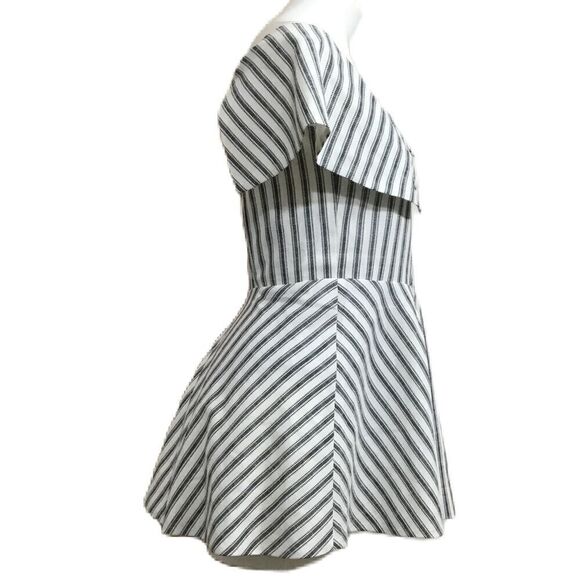by egreis Stripe Short Sleeve Flare Top Size XXL - Picture 4 of 12